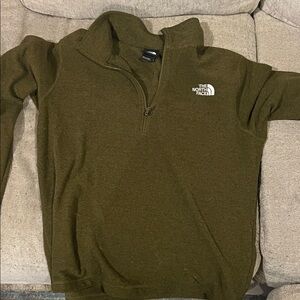 The North Face Men's Forest Green Zip-Up Sweater